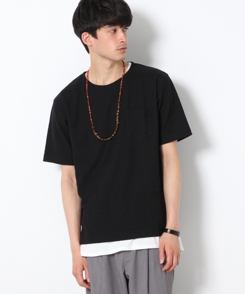 RAGEBLUE(レイジブルー)の「リンクスジャガードTシャツ/757936(Tシャツ/カットソー・メンズ・ホワイト/キャメル/ブラック/ブルー/ピンク・LARGE/SMALL/MEDIUM)」の6枚目の写真