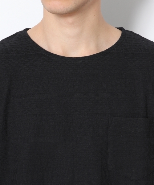 RAGEBLUE(レイジブルー)の「リンクスジャガードTシャツ/757936(Tシャツ/カットソー・メンズ・ホワイト/キャメル/ブラック/ブルー/ピンク・LARGE/SMALL/MEDIUM)」の15枚目の写真