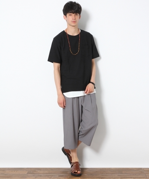 RAGEBLUE(レイジブルー)の「リンクスジャガードTシャツ/757936(Tシャツ/カットソー・メンズ・ホワイト/キャメル/ブラック/ブルー/ピンク・LARGE/SMALL/MEDIUM)」の10枚目の写真