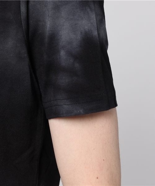 SHELLAC（シェラック）の「C/R天竺カゴ染め S/S Vネックカットソー（Tシャツ/カットソー・メンズ・ホワイト/レッド・46/44/48）」の4枚目の写真