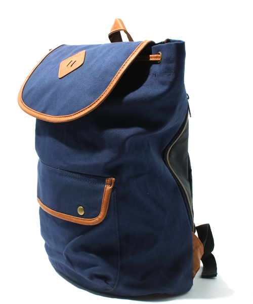 WEGO（ウィゴー）の「フラップリュック2（バックパック/リュック・メンズ・ブラック/ブラウン/ネイビー/オレンジ・FREE）」の5枚目の写真