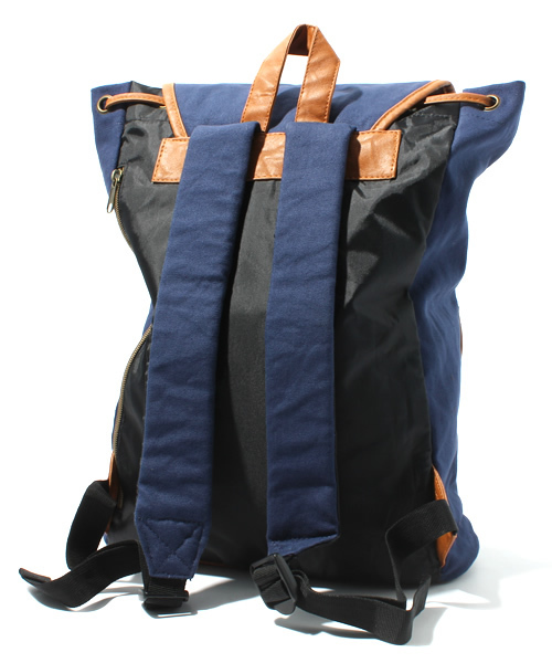 WEGO（ウィゴー）の「フラップリュック2（バックパック/リュック・メンズ・ブラック/ブラウン/ネイビー/オレンジ・FREE）」の6枚目の写真