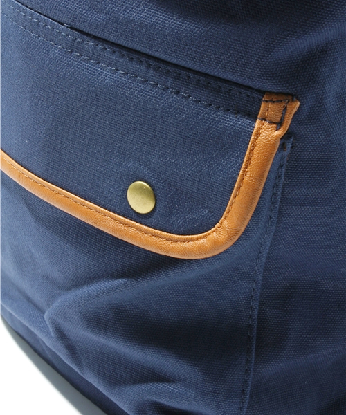 WEGO（ウィゴー）の「フラップリュック2（バックパック/リュック・メンズ・ブラック/ブラウン/ネイビー/オレンジ・FREE）」の8枚目の写真