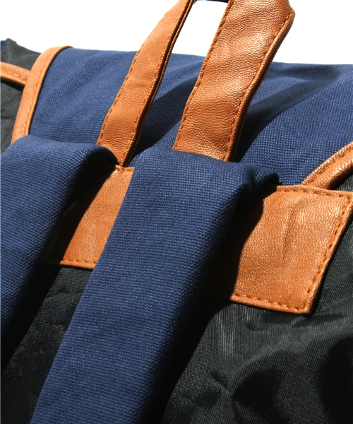 WEGO（ウィゴー）の「フラップリュック2（バックパック/リュック・メンズ・ブラック/ブラウン/ネイビー/オレンジ・FREE）」の10枚目の写真