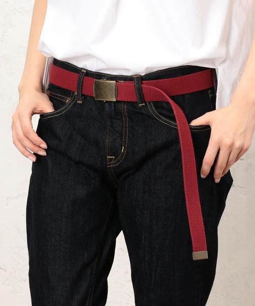 green label relaxing（グリーンレーベルリラクシング）の「[サスペンダーファクトリー]SUSPENDERFACTORY/ CB ベルト ◆（ベルト・レディース・ブラック/レッド/ダークグレー・FREE）」の6枚目の写真
