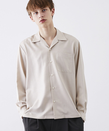STUDIOUS | 【ZOZO限定】STUDIOUS シャイニーツイルオープンカラーシャツ【先行予約】(シャツ/ブラウス)