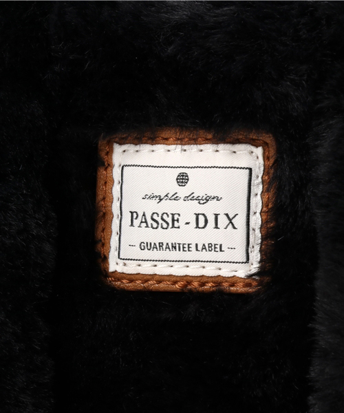 PASSE-DIX（パスディス）の「PASSE-ＤIX / パスディス　ファ－ダブルポケットミニボストン（ショルダーバッグ・レディース・ピンク/ブラック/オフホワイト/ブルー/グレー/ベージュ・FREE）」の8枚目の写真