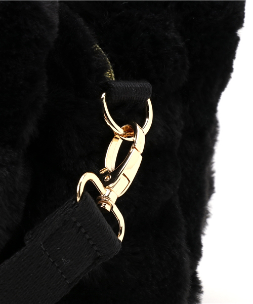 PASSE-DIX（パスディス）の「PASSE-ＤIX / パスディス　ファ－ダブルポケットミニボストン（ショルダーバッグ・レディース・ピンク/ブラック/オフホワイト/ブルー/グレー/ベージュ・FREE）」の10枚目の写真