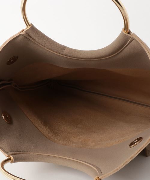 classicalelf（クラシカルエルフ）の「リングハンドル3wayバッグ スエードクラッチ＆ショルダーバッグ（無地）（ショルダーバッグ・レディース・ブラック/グレー/レッド/ブラウン系その他/マスタード/ベージュ/ブルーグレー/ライトベージュ・FREE）」の14枚目の写真