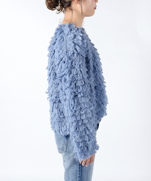 Khaju - Khaju : クロシェループニットカーディガン Khaju（カージュ）の「Khaju:クロシェループニットカーディガン