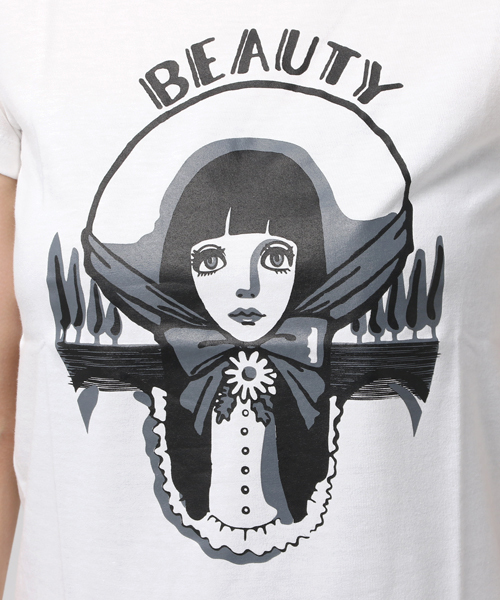 MEDICOM TOY(メディコムトイ)の「ルネブティック Tシャツ BEAUTY ガールズサイズ ホワイト(Tシャツ/カットソー・レディース・ホワイト・LARGE/SMALL/MEDIUM)」の8枚目の写真