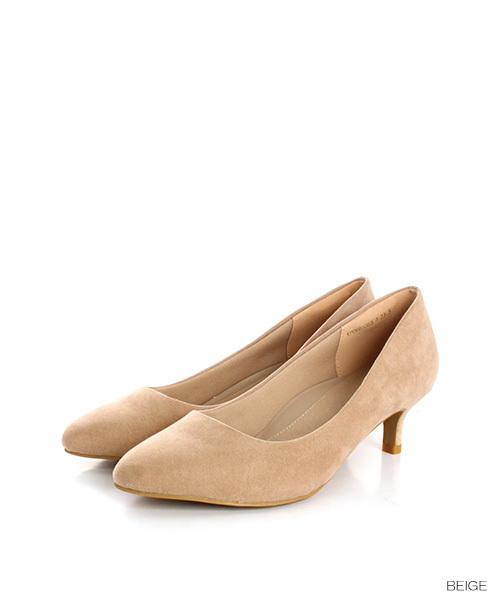 RANDA（ランダ）の「3E/ストレスフリー/ラウンドトゥパンプス（パンプス・レディース・ブラック/レッド/マスタード/グレイッシュベージュ/ピンク/ベージュ/カーキ/ブラック系その他/ベージュ系その他/ベージュ系その他2/プラム・22/22.5/23/23.5/24/24.5/25/25.5/21/21.5）」の4枚目の写真