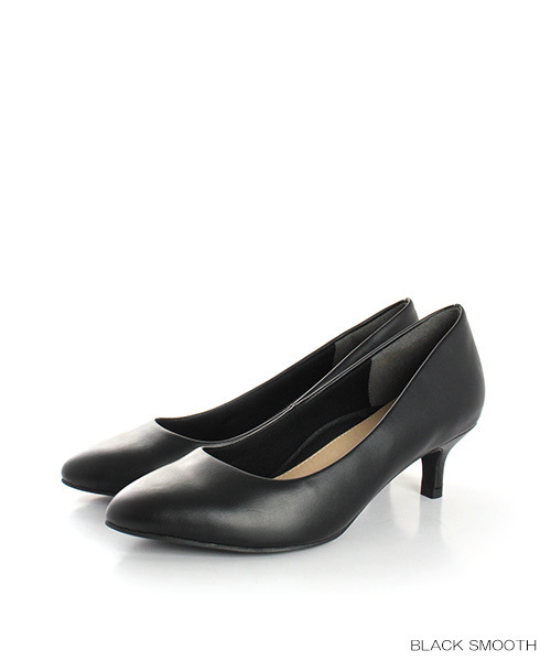 RANDA（ランダ）の「3E/ストレスフリー/ラウンドトゥパンプス（パンプス・レディース・ブラック/レッド/マスタード/グレイッシュベージュ/ピンク/ベージュ/カーキ/ブラック系その他/ベージュ系その他/ベージュ系その他2/プラム・22/22.5/23/23.5/24/24.5/25/25.5/21/21.5）」の3枚目の写真