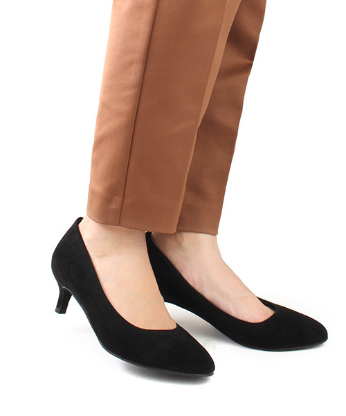 RANDA（ランダ）の「3E/ストレスフリー/ラウンドトゥパンプス（パンプス・レディース・ブラック/レッド/マスタード/グレイッシュベージュ/ピンク/ベージュ/カーキ/ブラック系その他/ベージュ系その他/ベージュ系その他2/プラム・22/22.5/23/23.5/24/24.5/25/25.5/21/21.5）」の21枚目の写真