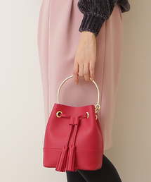 N.(N. Natural Beauty Basic) | メタルハンドル巾着ミニショルダーバック(トートバッグ)