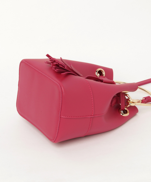 N.（N. Natural Beauty Basic）（エヌエヌナチュラルビューティーベーシック）の「メタルハンドル巾着ミニショルダーバック（トートバッグ・レディース・ブラック/ホワイト/イエロー/ピンク・ﾌﾘ-）」の9枚目の写真