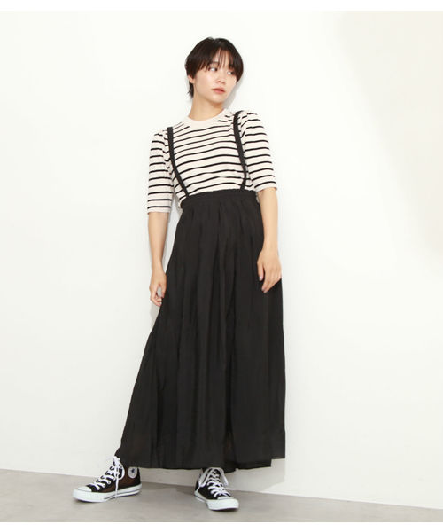 FREE'S MART（フリーズマート）の「サスペンダー付きマキシスカート（スカート・レディース・ブラック/ブラウン/イエロー・FREE）」の16枚目の写真