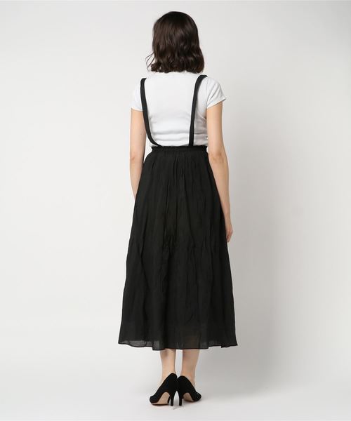 FREE'S MART（フリーズマート）の「サスペンダー付きマキシスカート（スカート・レディース・ブラック/ブラウン/イエロー・FREE）」の4枚目の写真