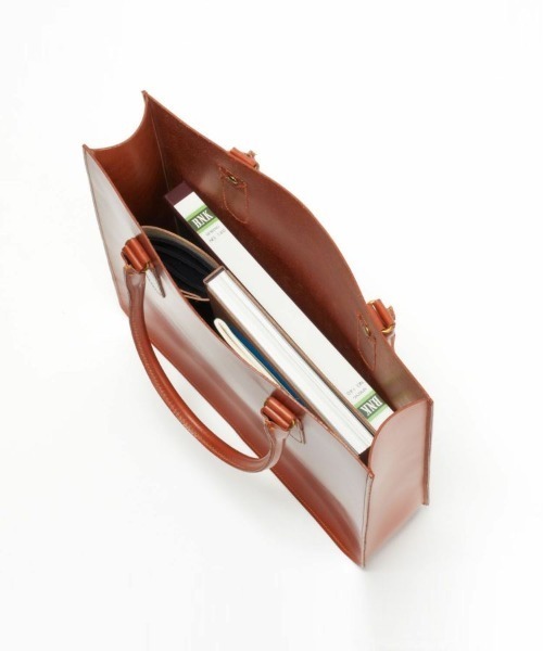 GLENROYAL（グレンロイヤル）の「【GLENROYAL/グレンロイヤル】2 HANDLE TOTE BAG/レザートートバッグ（トートバッグ・メンズ・グレー/ダークブラウン/ライトブラウン/ダークブルー/ブラック・00）」の15枚目の写真