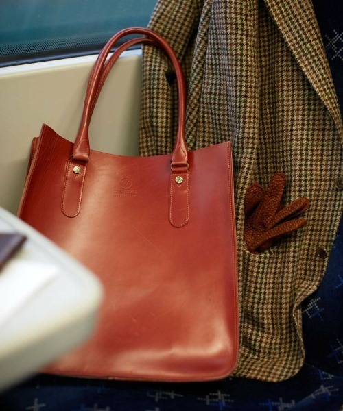 GLENROYAL（グレンロイヤル）の「【GLENROYAL/グレンロイヤル】2 HANDLE TOTE BAG/レザートートバッグ（トートバッグ・メンズ・グレー/ダークブラウン/ライトブラウン/ダークブルー/ブラック・00）」の16枚目の写真