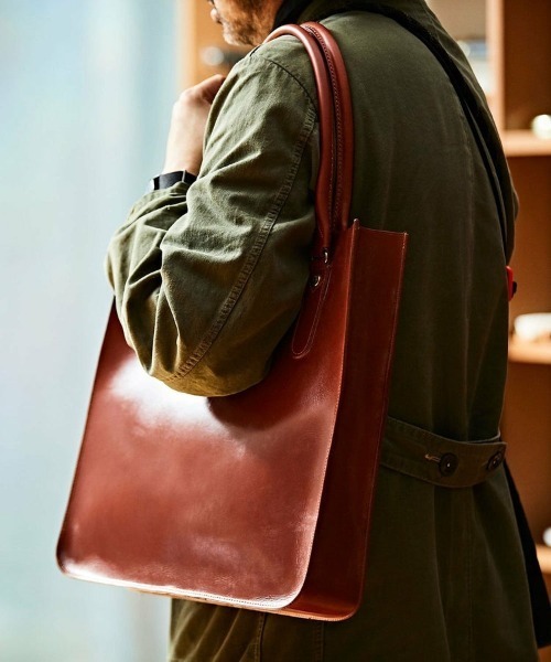 GLENROYAL(グレンロイヤル)の「【GLENROYAL/グレンロイヤル】2ハンドルトートバッグ(トートバッグ・メンズ・グレー/ダークブラウン/ライトブラウン/ダークブルー/ブラック・00)」の16枚目の写真