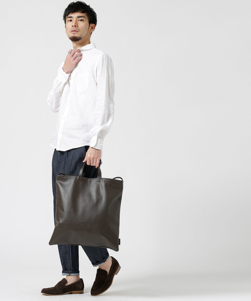 SEEKER（シーカー）の「SEEKER/別注レザーワンショルダーバッグ（ショルダーバッグ・メンズ・ブラック/ネイビー/ブラウン・FREE）」の19枚目の写真