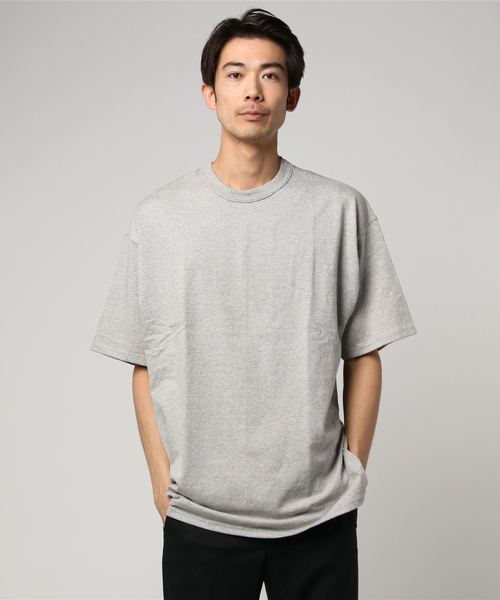 Champion(チャンピオン)の「Champion/チャンピオン 7oz HERITGE JERSY TEE(Tシャツ/カットソー・メンズ・ホワイト/ブラック/杢グレー/ネイビー・MEDIUM/LARGE/X-LARGE)」の3枚目の写真