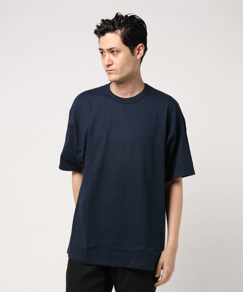 Champion(チャンピオン)の「Champion/チャンピオン 7oz HERITGE JERSY TEE(Tシャツ/カットソー・メンズ・ホワイト/ブラック/杢グレー/ネイビー・MEDIUM/LARGE/X-LARGE)」の4枚目の写真