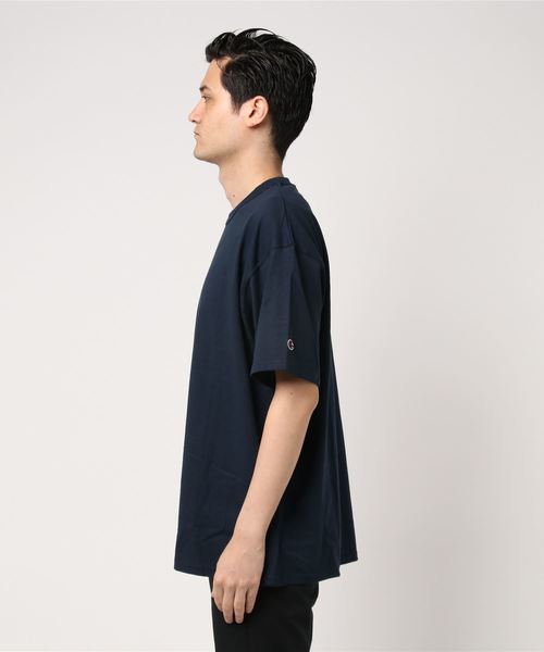Champion(チャンピオン)の「Champion/チャンピオン 7oz HERITGE JERSY TEE(Tシャツ/カットソー・メンズ・ホワイト/ブラック/杢グレー/ネイビー・MEDIUM/LARGE/X-LARGE)」の5枚目の写真