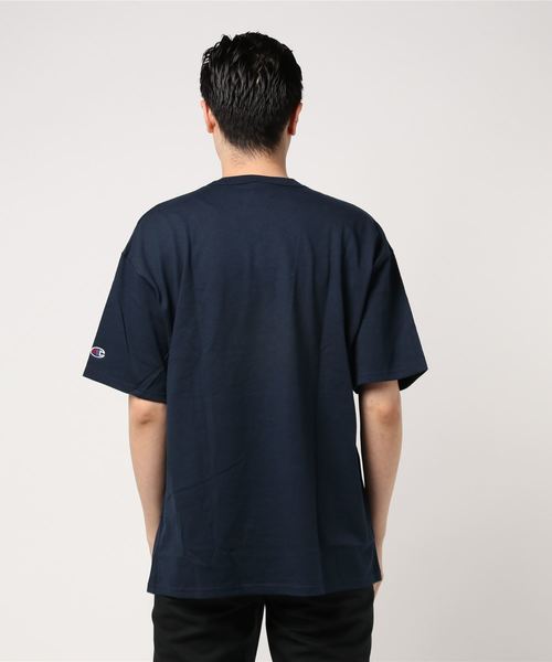 Champion(チャンピオン)の「Champion/チャンピオン 7oz HERITGE JERSY TEE(Tシャツ/カットソー・メンズ・ホワイト/ブラック/杢グレー/ネイビー・MEDIUM/LARGE/X-LARGE)」の6枚目の写真