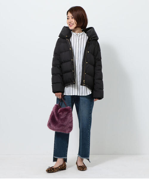 green label relaxing（グリーンレーベルリラクシング）の「KFC F/FUR キンチャク 2WAYバッグ（ショルダーバッグ・レディース・ブラック/パープル/レッド/ベージュ/ライトグレー/モカ/ピンク・FREE）」の15枚目の写真