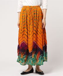 チャイハネ | 【チャイハネ】yul タイダイ風プリントスパンコール刺繍ロングスカート(スカート)