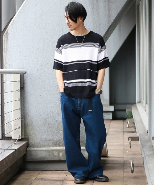 Confirm（コンファーム）の「Confirm / コンファーム デニムワイドパンツ（デニムパンツ・メンズ・ネイビー/ブルー・M/L）」の3枚目の写真