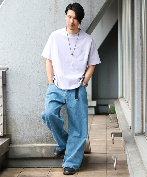 Confirm（コンファーム）の「Confirm / コンファーム デニムワイドパンツ（デニムパンツ・メンズ・ネイビー/ブルー・M/L）」の6枚目の写真