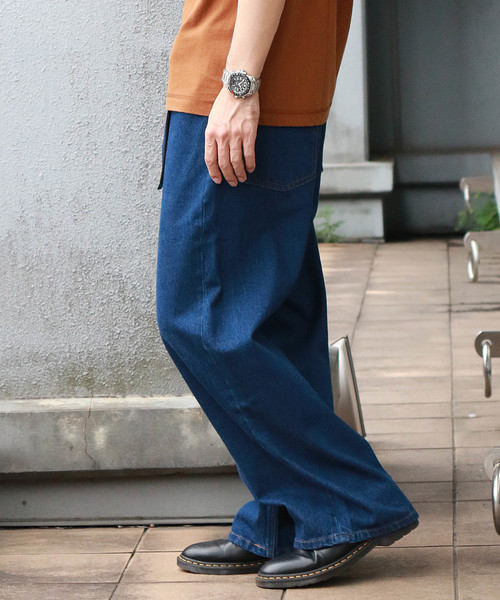 Confirm（コンファーム）の「Confirm / コンファーム デニムワイドパンツ（デニムパンツ・メンズ・ネイビー/ブルー・M/L）」の8枚目の写真