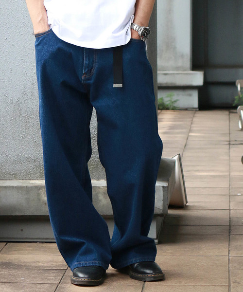 Confirm（コンファーム）の「Confirm / コンファーム デニムワイドパンツ（デニムパンツ・メンズ・ネイビー/ブルー・M/L）」の21枚目の写真