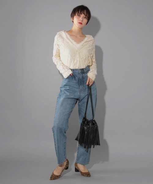 PAGEBOY（ページボーイ）の「メタリックヒールポインテッドパンプス（パンプス・レディース・ブラック/ゴールド/レオパード・SMALL/MEDIUM/LARGE）」の6枚目の写真