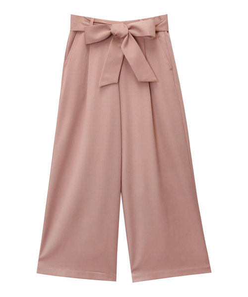 andme（アンドミー）の「きれいめツイル美脚ウエストリボンタックワイドパンツ（スラックス・レディース・ブラック/ネイビー/ピンク/ベージュ系その他/ダークカーキ/マスタード/グリーン系その他/チャコールグレー/グレー系その他/オレンジ系その他/モカ/ベージュ系その他2/ラベンダー/ベージュ系その他3・L/S/M/XL/XXL）」の13枚目の写真