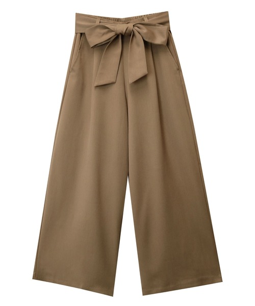 andme（アンドミー）の「きれいめツイル美脚ウエストリボンタックワイドパンツ（スラックス・レディース・ブラック/ネイビー/ピンク/ベージュ系その他/ダークカーキ/マスタード/グリーン系その他/チャコールグレー/グレー系その他/オレンジ系その他/モカ/ベージュ系その他2/ラベンダー/ベージュ系その他3・L/S/M/XL/XXL）」の22枚目の写真