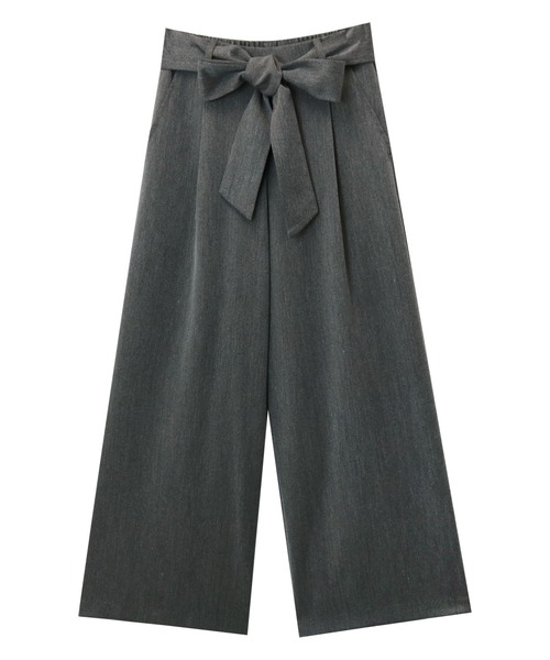 andme（アンドミー）の「きれいめツイル美脚ウエストリボンタックワイドパンツ（スラックス・レディース・ブラック/ネイビー/ピンク/ベージュ系その他/ダークカーキ/マスタード/グリーン系その他/チャコールグレー/グレー系その他/オレンジ系その他/モカ/ベージュ系その他2/ラベンダー/ベージュ系その他3・L/S/M/XL/XXL）」の21枚目の写真