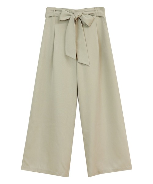 andme（アンドミー）の「きれいめツイル美脚ウエストリボンタックワイドパンツ（スラックス・レディース・ブラック/ネイビー/ピンク/ベージュ系その他/ダークカーキ/マスタード/グリーン系その他/チャコールグレー/グレー系その他/オレンジ系その他/モカ/ベージュ系その他2/ラベンダー/ベージュ系その他3・L/S/M/XL/XXL）」の20枚目の写真