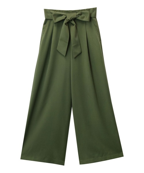 andme（アンドミー）の「きれいめツイル美脚ウエストリボンタックワイドパンツ（スラックス・レディース・ブラック/ネイビー/ピンク/ベージュ系その他/ダークカーキ/マスタード/グリーン系その他/チャコールグレー/グレー系その他/オレンジ系その他/モカ/ベージュ系その他2/ラベンダー/ベージュ系その他3・L/S/M/XL/XXL）」の19枚目の写真