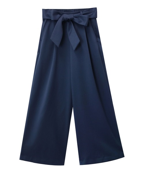 andme（アンドミー）の「きれいめツイル美脚ウエストリボンタックワイドパンツ（スラックス・レディース・ブラック/ネイビー/ピンク/ベージュ系その他/ダークカーキ/マスタード/グリーン系その他/チャコールグレー/グレー系その他/オレンジ系その他/モカ/ベージュ系その他2/ラベンダー/ベージュ系その他3・L/S/M/XL/XXL）」の18枚目の写真