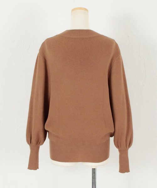 titivate(ティティベイト)の「カシミヤタッチバルーンスリーブニット(ニット/セーター・レディース・杢グレー/オフホワイト/パープル/ブラック/ライトブラウン・L/S/M)」の13枚目の写真
