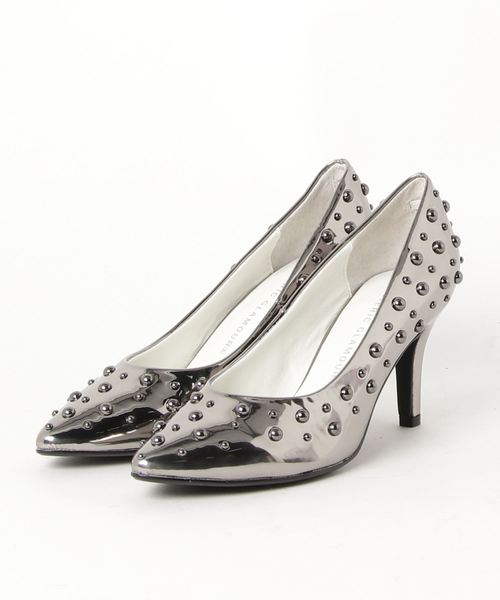 HYSTERIC GLAMOUR(ヒステリックグラマー)の「STUDS パンプス(パンプス・レディース・シルバー/ベージュ系その他/ブラック・23cm/25cm/24cm)」の1枚目の写真