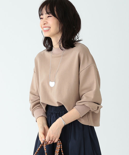 B:MING by BEAMS（ビーミングバイビームス）の「B:MING by BEAMS / 袖タック 裏毛プルオーバー19SS（スウェット・レディース・ホワイト系その他/スミクロ/ベージュ/パープル・ONE SIZE）」の9枚目の写真