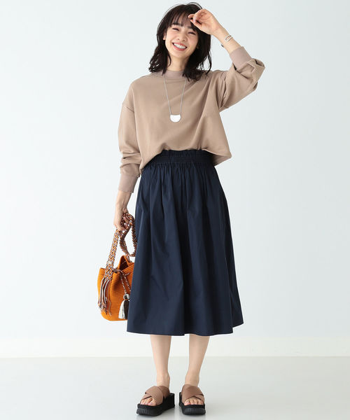 B:MING by BEAMS（ビーミングバイビームス）の「B:MING by BEAMS / 袖タック 裏毛プルオーバー19SS（スウェット・レディース・ホワイト系その他/スミクロ/ベージュ/パープル・ONE SIZE）」の10枚目の写真