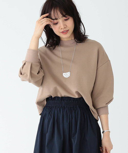 B:MING by BEAMS（ビーミングバイビームス）の「B:MING by BEAMS / 袖タック 裏毛プルオーバー19SS（スウェット・レディース・ホワイト系その他/スミクロ/ベージュ/パープル・ONE SIZE）」の3枚目の写真