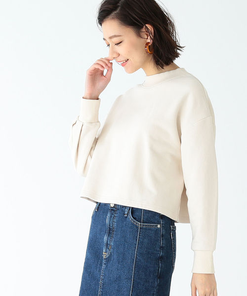 B:MING by BEAMS（ビーミングバイビームス）の「B:MING by BEAMS / 袖タック 裏毛プルオーバー19SS（スウェット・レディース・ホワイト系その他/スミクロ/ベージュ/パープル・ONE SIZE）」の2枚目の写真