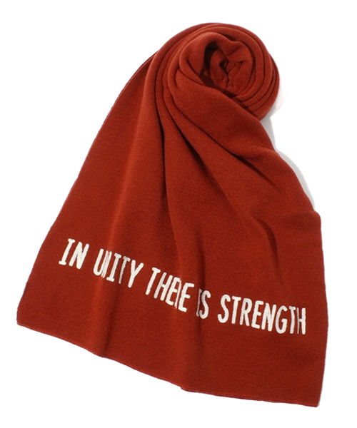 URBAN RESEARCH DOORS MENS（アーバンリサーチ ドアーズ メンズ）の「DOORS　BIG LOGO マフラー（マフラー・メンズ・ネイビー/ブラウン/ブラック/オレンジ・FREE）」の4枚目の写真